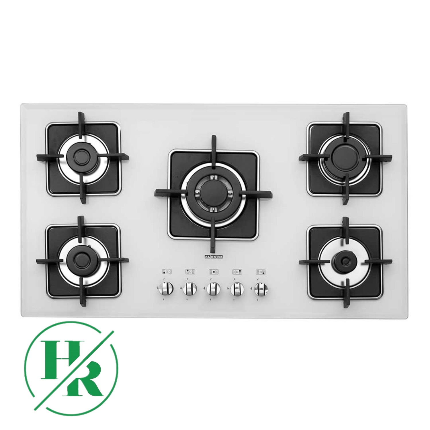 اجاق گاز شیشه ای ایرانی مدل G-5060W i برند استیل البرز