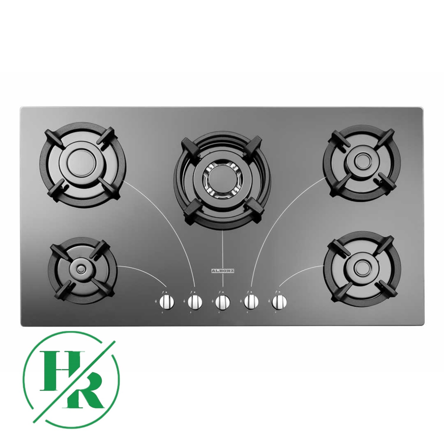 اجاق گاز شیشه ای  ایرانی مدل G-5958 i برند استیل البرز