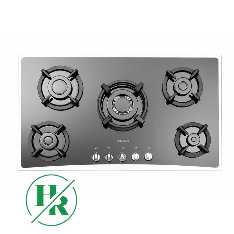 اجاق گاز شیشه ای استیل ایرانی مدل S-6125 i برند استیل البرز