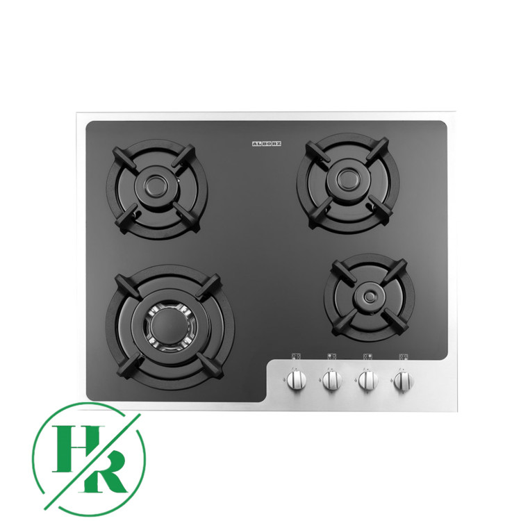اجاق گازشیشه ای دور استیل ایرانی مدل G-4652iS برند استیل البرز